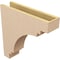 Ekena Millwork 5"W x 20"D x 20"H Thin Pescadero Rough Cedar Woodgrain TimberThane Corbel, Primed Tan CORUR05X20X20PECRCPR - alternate 2